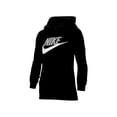 thumbnail image 2 of Nike Boy's Sportswear Club+ Hbr Pullover Hoodie, Black/Light Smoke Grey, Large, 2 of 4