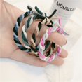 thumbnail image 2 of Estilo Simple y Fresco Chica Contraste Color Twist Hair Loop Dulce y Lindo Nudo Alto Elástico Cuerda para el Cabello Accesorios para el Cabello para Mujeres, 2 of 6