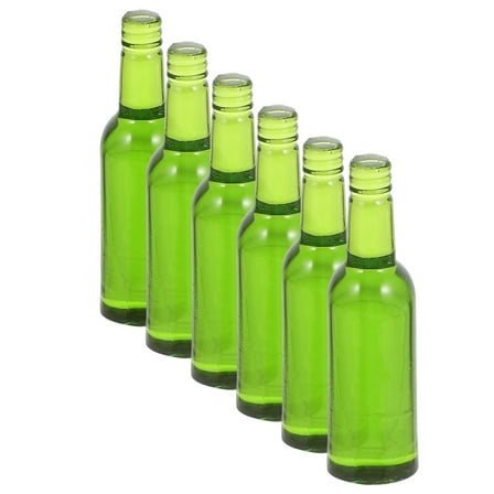 OFFIGAM 6pcs Miniature Doll House Mini Beer Bottle Ornaments For Kitchen Bar Safe And Dollhouse Accessories