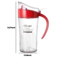 thumbnail image 2 of 620ML Glass Leak-proof Oiler Spice Jar Soy Sauce Bottle Household Kitchen Supplies - Red, 2 of 3