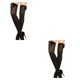 thumbnail image 3 of Minnieouse Medias largas opacas por encima de la rodilla para mujer, medias finas hasta el muslo, sexys y elásticas, con lazo negro a la moda lazo negro 2Conjunto, 3 of 6