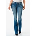 thumbnail image 2 of Grace in LA Women's Western Steerhead Embellished Embroidered Bootcut Jeans (25, Blue), 2 of 3