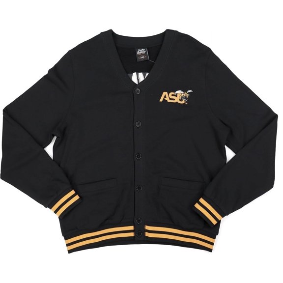 Big Boy Alabama State Hornets S6 Mens Cardigan [Black - XL]