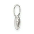 thumbnail image 2 of White Sterling Silver Charm Pendant 12 mm 6 Puffed Heart, 2 of 4
