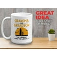 thumbnail image 2 of Grandma Mug White 15Oz - Grandma And Grandson - Grandma Family Birthday Grandson Vintage, 2 of 7