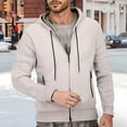 thumbnail image 2 of RMGVDSD Men's Slim Fit Zip Up Hooded Sweater Coat Long Sleeve Knit Pullover Oktoberfest Casual Wear Fall Winter Warm Comfortable Sweater Jacket Soft Pullover Sweater, 2 of 9