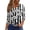 Gray, variant on Women's Casual 3/4 Sleeve Blouse with Button Detail, Lightweight V-Neck Tunic Top for Spring and Summer, Loose Fit Shirt