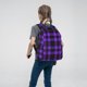 thumbnail image 5 of Balery Purple Buffalo Plaid Mochila Ligera para Hombres y Mujeres – Resistente y Impermeable, Ideal para la Escuela, el Trabajo, los Viajes y el Uso Diario, 5 of 7