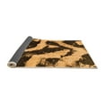 thumbnail image 2 of Ahgly Company Indoor Square Abstract Orange Modern Area Rugs, 3' Square, 2 of 4