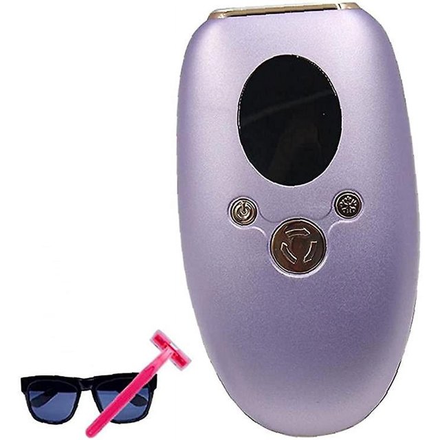 Dispositivo de depilación permanente 990000 Flash Blue Eliminador de manchas de vello facial y corporal, Dispositivo de depilación, Material para hombres y mujeres, Púrpura