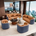 thumbnail image 3 of Fabric Living Room Sofas Modern Luxury Set Nordic Wooden Living Room Sofas Sectional Lazy Velvet Confort Pink Sofa Rosa Chairs My Lux Decor Round, 3 of 30