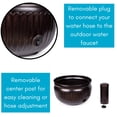 thumbnail image 6 of BirdRock Home Decorative Water Hose Pot - Distressed Bronze - 100 ft Hose, 6 of 9