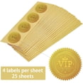 thumbnail image 3 of 100Pcs VIP Member Gold Foil Certificate Seals Self Adhesive Embossed Seals Gold Stickers Medal Decoration Labels, 3 of 8