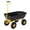 Yellow 600LBS, variant on Home Garden Dump Cart, 600/1200 Lbs Heavy Duty Outdoor Garden Wagon with Quick Release and 10-Inch Flat-Free All-Terrain Wheels, Utility Wagon for Soil, Plants, Tools