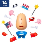 Mr. Potato Head Uncle Yam Walmart Exclusive 250th Anniversary, 14 Mix & Match Pieces, Flag Accessory & Storage Compartment, Ages 2+