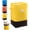 Yellow, variant on Large Clear Thick Plastic Storage Box with Hinged Lid, Large Capacity Durable Moving Storage for Home Organization,Camping ,Gear Travel  (Yellow,M)