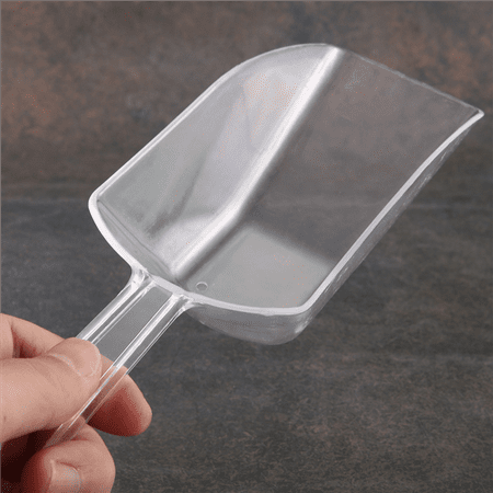 

3 Piece Pallet Ice Scraper Shape Plastic Scoop - Transparent