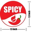 thumbnail image 2 of Pegatinas Remarkable Spicy, 1,5 cm, advertencia alimentaria para supermercado, 500 unidades, 2 of 2