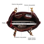 MKF Collection Miriam Womens Tote Bag Signature Vegan Leather Handbag Purse by Mia K.