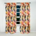 thumbnail image 5 of Designart "Metropolitan Color Fusion III" Geometric Room Darkening Single Curtain Panel, 5 of 6