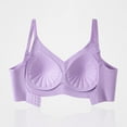 thumbnail image 4 of khonts,Women's Wireless Seamless Full Coverage Bras Wireless Comfortable Support Bra Push up Padded Bralettes Purple XXL, 4 of 5