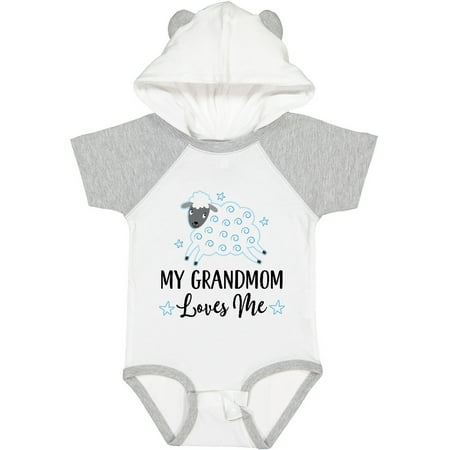 

Inktastic My Grandmom Loves Me Lamb Gift Baby Boy or Baby Girl Bodysuit