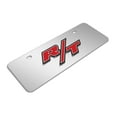 thumbnail image 3 of Dodge R/T 3D Logo Logo 12" x 4.25" European Look Chrome Half-Size Stainless Steel License Plate, 3 of 5