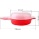 thumbnail image 4 of 2 juegos de cocina para huevos de microondas, herramienta de cocina de 1 minuto de huevo rápido de hamburgo (rojo y claro), 4 of 8