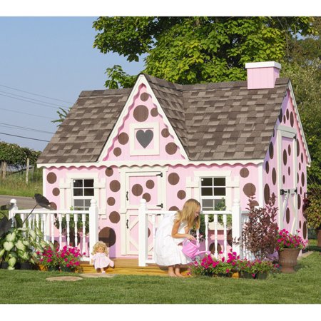 Little Cottage Victorian 8 X 10 Ft Wood Playhouse Walmart Com