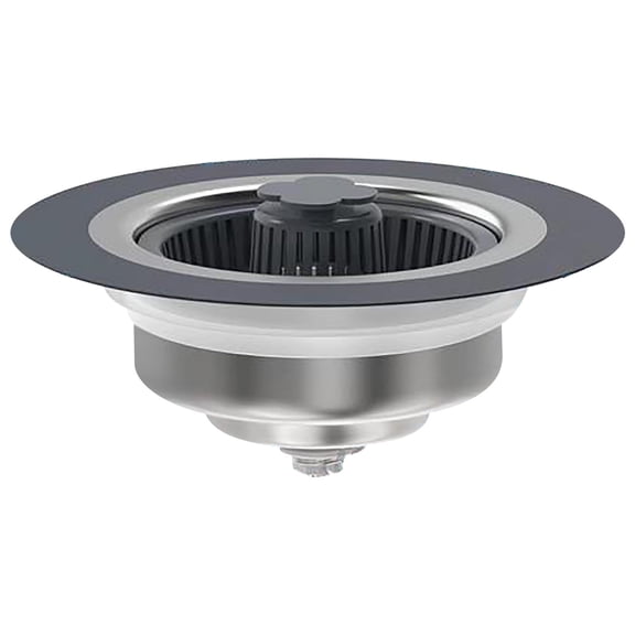 AYktou Kitchen Sink Drain Strainer Sink Stopper -2in1 Universal Stainless Steel Sink Drain Strainer Kitchen Accessories Kitchen Drain Plug with Anti-Clogging Basket Strainer for Sink Drain Hole,4.25"