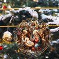 thumbnail image 4 of Ganfancp Campanas de Viento Giratorias de Navidad de La Cristiandad Que Cuelgan Campanas de Viento Giratorias de Navidad de La Cristiandad para El Patio y El Jardín Regalo Único Que Hace Girar Las Ca, 4 of 7