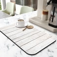 thumbnail image 2 of Diatom Ooze Coffee Drying Mat - 19.5x12in - Rustic Wood Floral Design for Elegant Kitchen Countertops, 2 of 7
