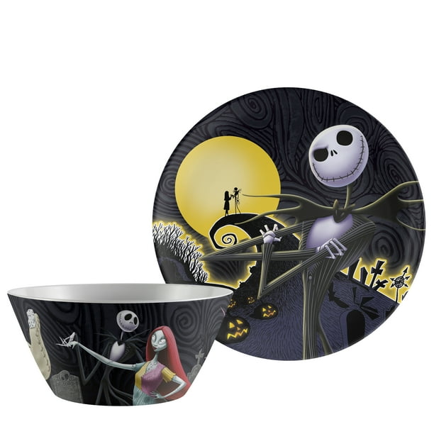 Zak Designs Disney's The Nightmare Before Christmas Plastic Dinnerware
