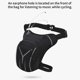 thumbnail image 3 of Waist Pack, Large Capacity Waterproof Motorcycle Drop Leg Bag for Men Adjustable Oxford Thigh Pack with Reflective Strips Dark Grey, 3 of 5