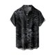 thumbnail image 1 of Summer New Men's Printed Slim Fit Shirt Large Fashion Casual Short Sleeve Shirt MenXL, 1 of 4