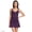 Blackberry, variant on Women's D-Cup Sweetheart Wrap Underwire Tankini Top