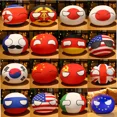 thumbnail image 4 of 51 Styles 10-45cm Country Ball Plush Toys Polandball Pendant Country Balls Countryball Stuffed Doll Children's Day Gift for Kids, 4 of 5