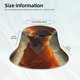 thumbnail image 3 of Fotbe Maple Leaf Meditating Chihuahua Sombrero Tipo Pescador con Estampado – Sombrero de Sol de Algodón de Moda para Playa, Golf, Pesca, 3 of 6