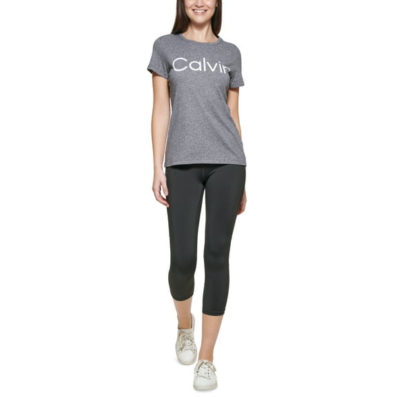 Calvin Klein Logo T-Shirt Black Heather XS