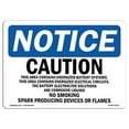 thumbnail image 1 of SignMission OS-NS-A-1218-L-15312 12 x 18 in. OSHA Notice Sign - Caution This Area Contains Energized, 1 of 1