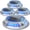 Blue+White, variant on Solar Driveway Lights Outdoor 4 Modes 40 LEDs Deck Driveway Markers Marine Dock Light Waterproof for Ground Walkway Pathway Step Garden Yard, Blue/White Dynamic Lighting