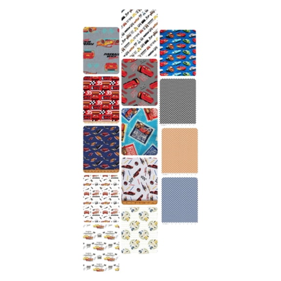 4 Half Yards -Assorted Disney Cars Half Yard Bundle