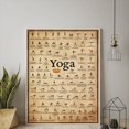 thumbnail image 4 of Gráfico de Postura de Ashtanga Yoga, Impresión en Lienzo, Póster de Ejercicio de Gimnasio Vintage, Arte de Pared para Decoración de Sala de Estar, 4 of 5