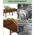 thumbnail image 4 of Hooks for 6X2X2.5ft Raised Garden Bed, Wooden Raised Planter Box Outdoor for Growing Vegetables and Herbs, Depth 13.7 Inch，Planter Raised Beds-Natural, 4 of 6
