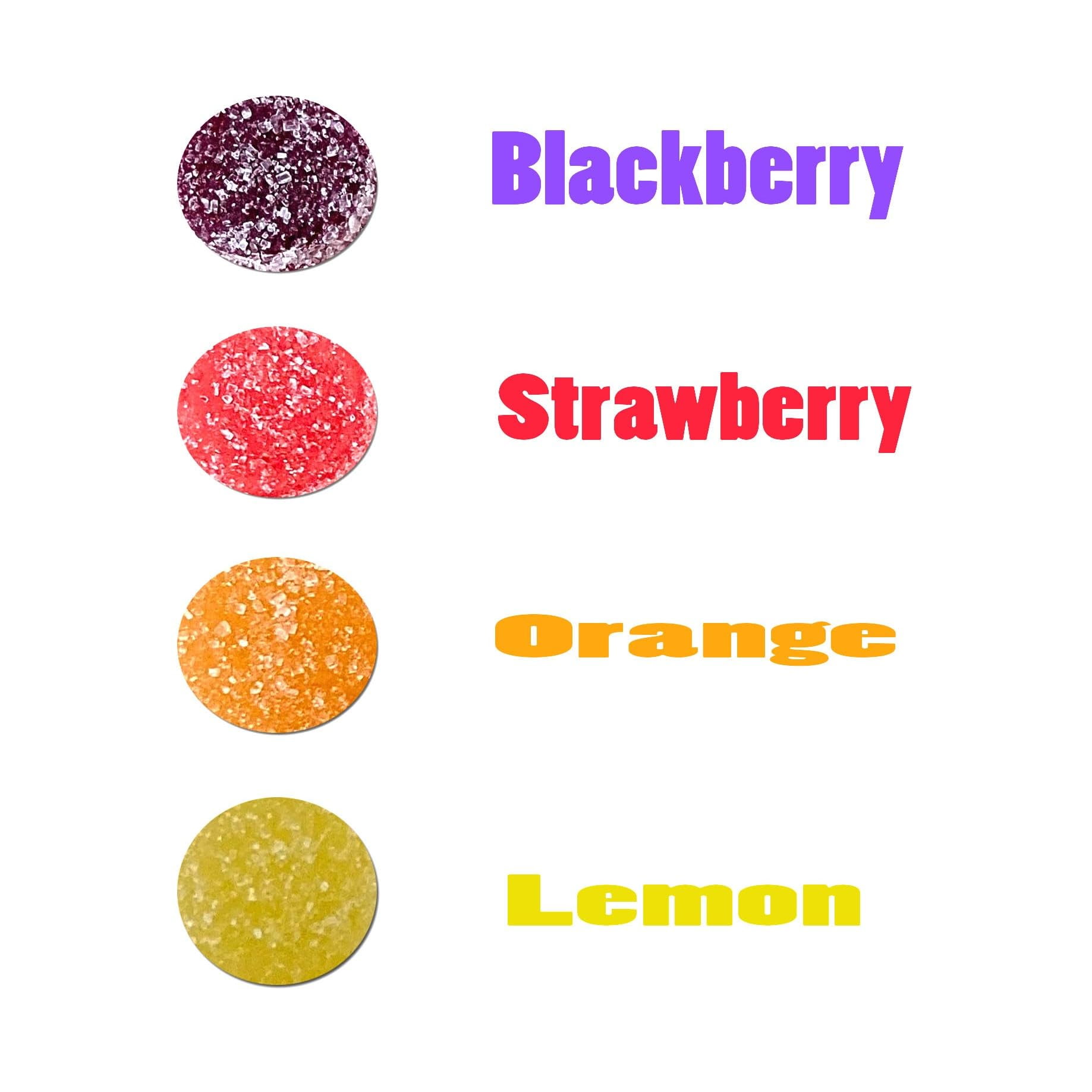 Premium Italian Fruit Jelly Candies - 2.25lb 4 Flavor Assortment- Vegan, Gluten Free, Natural Flavors, Individually Wrapped Soft And Chewy Candy Perfect For Holidays, Parties, & Gifting Bulk (36 Oz)