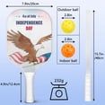 thumbnail image 4 of Pickleball Paddles Set Of 2, Fiberglass Surface, USA, Independence Day Print, 4 Balls & Bag, 4 of 5