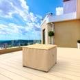 thumbnail image 3 of Budge Beige Sedona Square Patio Coffee Table/Ottoman Cover - 26L x 26W x 22H in., 3 of 8