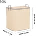 thumbnail image 2 of Bolsa Organizadora De Gran Capacidad, Tipo Cesta De Tela a Rayas, Ideal Para Guardar Ropa, Edredones Y Artículos Del Hogar. Cierre De Cremallera Resistente Y Asa Portátil., 2 of 7