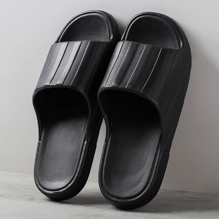 Mzoazpie Couples Women Men Solid Raiders Slippers Men Shower Room Home Non House Slippers for Men Breathable Massage Soft Men S Slippers Sole Quick
