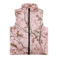 thumbnail image 4 of Uorisanigo Unisex Boys Girls Fleece Jacket Vest Puffy Warm Kids Pink Camo Hunting Forest Vest Full Zipper Sleeveless Jacket for Fall Winter Spring, Soft Cozy Outwear Waistcoat 2-12 Years, 4 of 7